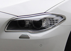 BMW　5シリーズ　ヘッドライト　クロームメッキリム