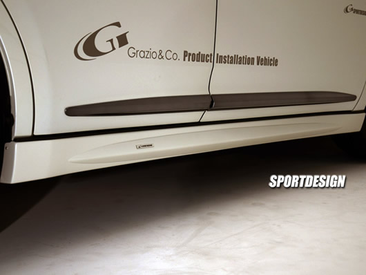 ハリアー60系 スポーツデザイン サイドステップ 未塗装品 グラージオ