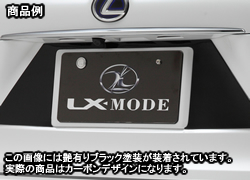 レクサスNX　Z10系　LXカーボンリアライセンスガーニッシュ
